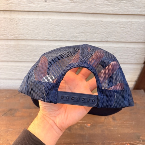 Vintage MAKINA Outpost Camps & Airservice Ltd trucker hat patch snapback mesh - Picture 3 of 4